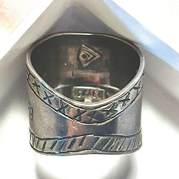 Vintage Silpada Ring 925 Sterling Silver BE TRUE TO YOUR DREAMS Cigar Band Sz 5 - Picture 9 of 9
